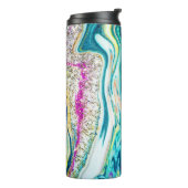 Bouteilles Isothermes Magic Marbling : Metallic Paint Design. (Tourné sur la gauche)