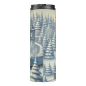 Bouteilles Isothermes Magical Blue Christmas Train Moonlit Scene (Dos)