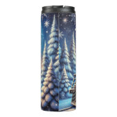 Bouteilles Isothermes Magical Blue Christmas Train Moonlit Scene (Dos)