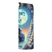 Bouteilles Isothermes Magical Blue Christmas Train Moonlit Scene (Tourné sur la droite)