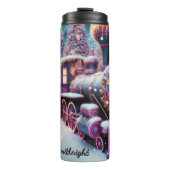 Bouteilles Isothermes Magical Pink Purple Christmas Train Wonderland (Devant)