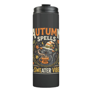 Bouteilles Isothermes Magie Automnale Cosy d'Halloween
