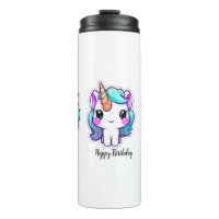 Magique Unicorn Voeux d'anniversaire - Style Kawai