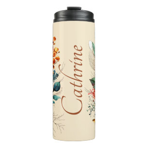 Bouteilles Isothermes Magnifique bouquet bohème d'automne personnalisé