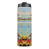 Bouteilles Isothermes Main Painted by Number | Dolphins | (Devant)