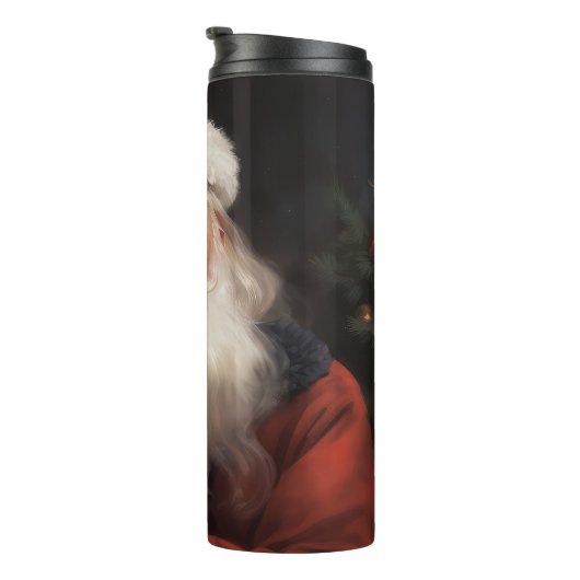 Bouteilles Isothermes Maine Coon avec Noël Festif du Père Noël (Tourné sur la droite)