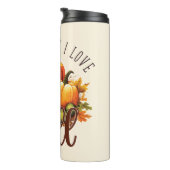 Bouteilles Isothermes Mais je pense que j'aime l'automne - Citrouille et (Tourné sur la droite)