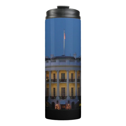 Bouteilles Isothermes Maison Blanche de Noël à la nuit à Washington DC (Devant)