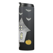 Bouteilles Isothermes Maison d'Halloween, Chats noirs, Chats, Chauves-so (Tourné sur la droite)