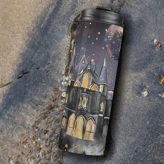 Bouteilles Isothermes Maison hantée | Arbre à Pleines lunes Éffrayantes