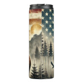 Bouteilles Isothermes Majesté des élans sous la lune rouge (Dos)