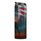 Bouteilles Isothermes Majestic Buck drapeau américain coucher de soleil (Tourné sur la droite)