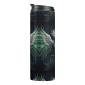 Bouteilles Isothermes Majestic Green & White Phoenix Bird (Tourné sur la droite)