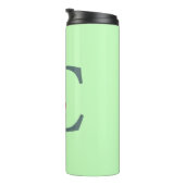 Bouteilles Isothermes Majuscule C monogramme floral (Tourné sur la droite)