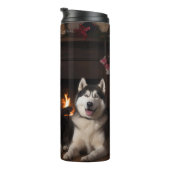 Bouteilles Isothermes Malamute en Alaska près de la cheminée Noël (Tourné sur la droite)