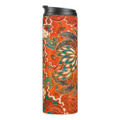 Bouteilles Isothermes Malaysian Batik : Beau Motif d'art. (Tourné sur la droite)