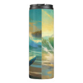 Bouteilles Isothermes Malinoi Beach Surf Peinture belge (Dos)