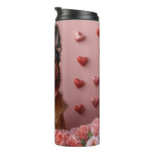 Bouteilles Isothermes Malinois belge avec Rose - Saint Valentin (Tourné sur la droite)