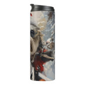 Bouteilles Isothermes Malti Tzu Chien équitation Moto Noël (Tourné sur la droite)