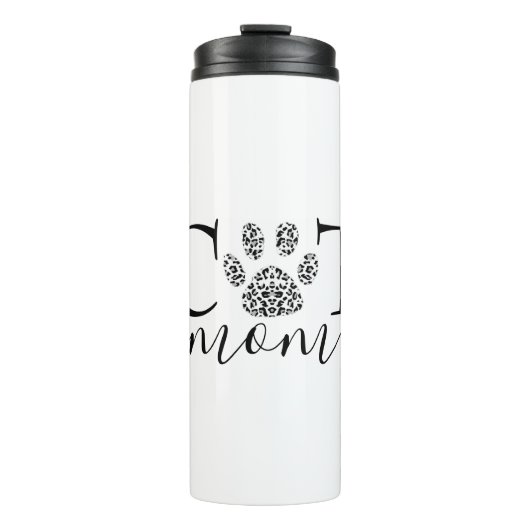 Bouteilles Isothermes Maman chat empreinte de patte  (Devant)