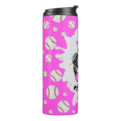 Bouteilles Isothermes Maman de baseball rose (Tourné sur la gauche)