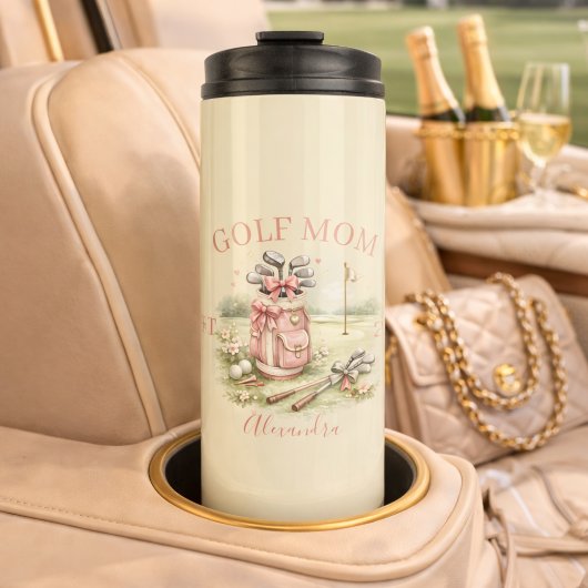 Bouteilles Isothermes Maman de golf arc rose personnalisé
