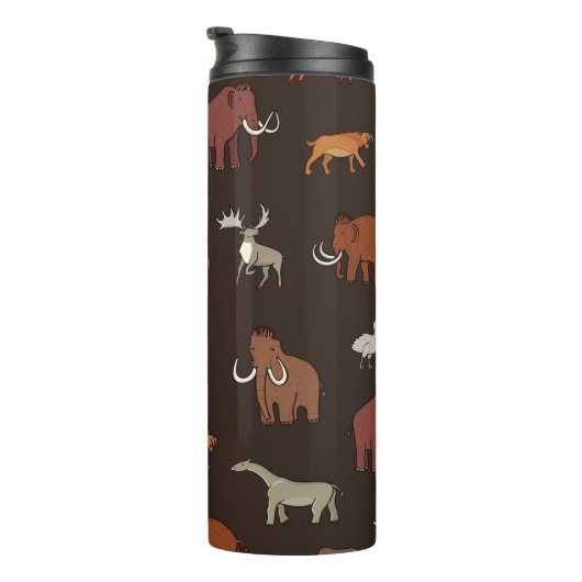 Bouteilles Isothermes Mammoth Era : Préhistorique Motif à thème. (Tourné sur la droite)