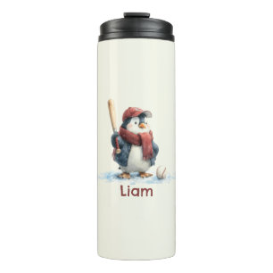Bouteilles Isothermes Manchette de baseball personnalisée de pingouin d'