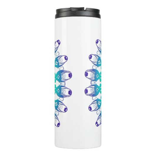 Bouteilles Isothermes Mandala à fleurs ethniques.monogramme (Dos)