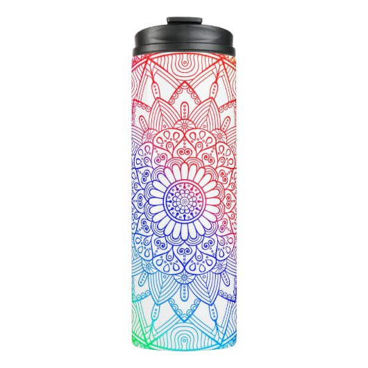 Bouteilles Isothermes Mandala Arc-en-Ciel (Devant)