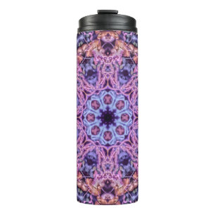 Bouteilles Isothermes Mandala bioluminescent complexe en teintes violett