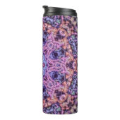 Bouteilles Isothermes Mandala bioluminescent complexe en teintes violett (Tourné sur la droite)