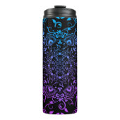 Bouteilles Isothermes Mandala bleu et violet (Devant)