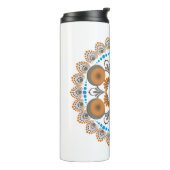 Bouteilles Isothermes Mandala Gold et Bleu Point (Tourné sur la gauche)