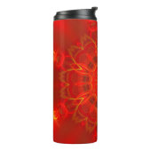 Bouteilles Isothermes Mandala Thin Lines Couleurs chaudes Rouge foncé Ar (Tourné sur la gauche)