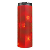 Bouteilles Isothermes Mandala Thin Lines Couleurs chaudes Rouge foncé Ar (Dos)