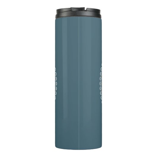 Bouteilles Isothermes Mandala Turquoise personnalisé et or Abstrait Acce (Dos)