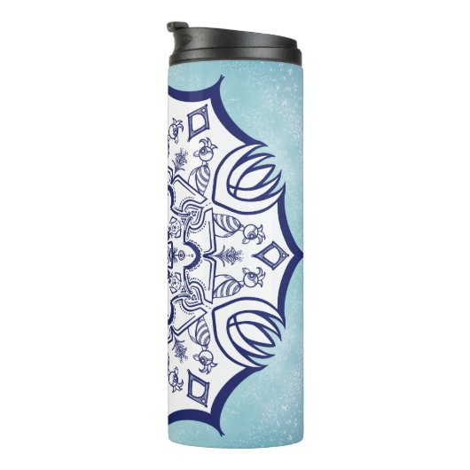 Bouteilles Isothermes Mandel Bleu & Blanc Avec Créatures Tumble Thermiqu (Tourné sur la droite)