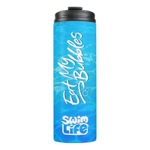 Bouteilles Isothermes "Mangez mes bulles" Cool Couleur du bassin Nager V