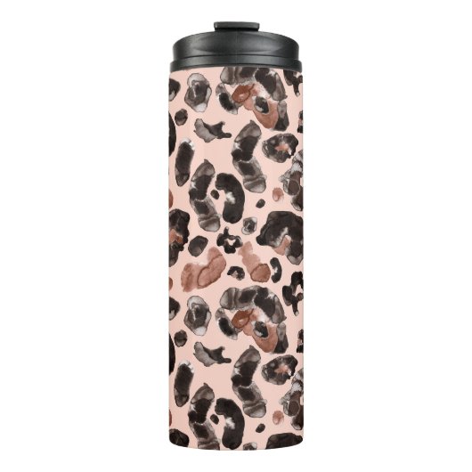 Bouteilles Isothermes Manteau de léopard, peau d'animal sans couture mot (Devant)