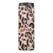 Bouteilles Isothermes Manteau de léopard, peau d'animal sans couture mot (Dos)