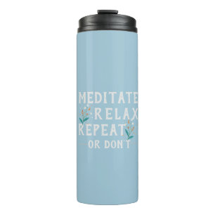 Bouteilles Isothermes Mantra de méditation amusant Yoga pourpre