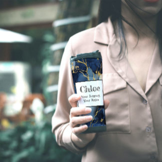 Bouteilles Isothermes Marble Bleu&Or Votre Voyage, Vos Règles