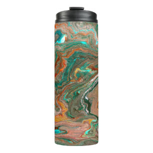 Bouteilles Isothermes Marbre abstrait arrière - plan acrylique. Marbling