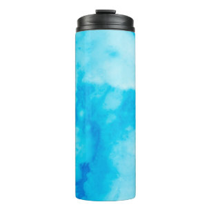 Bouteilles Isothermes Marbre blanc bleu texture avec motif naturel