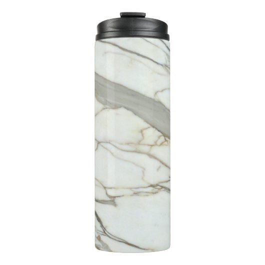 Bouteilles Isothermes Marbre blanc granit luxe texture naturelle (Devant)