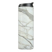 Bouteilles Isothermes Marbre blanc granit luxe texture naturelle (Tourné sur la gauche)