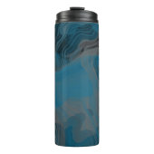 Bouteilles Isothermes Marbre bleu et gris Abstrait (Devant)