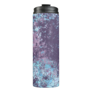 Bouteilles Isothermes Marbre bleu, rose et violet Abstrait