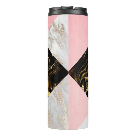 Bouteilles Isothermes Marbre de Parties scintillant en or glam (Dos)